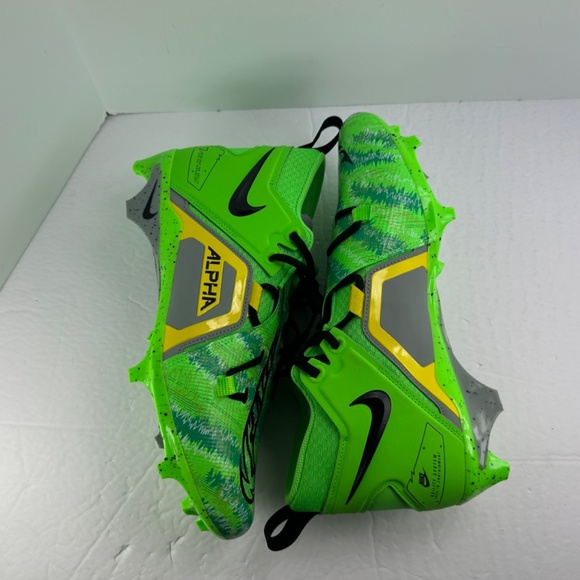 Nike Alpha Menace Pro 3 Razor Sharp Football Cleats Green FB8442-303 Men's Sz 11 - Picture 4 of 11